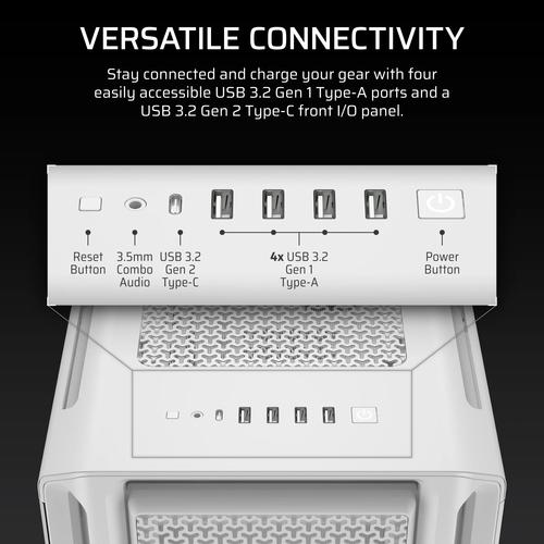 Corsair 5000T Midi Tower Wit - Image 2
