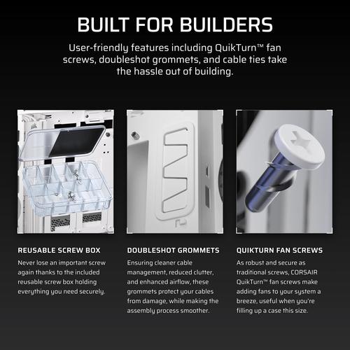 Corsair 5000T Midi Tower Wit - Image 8