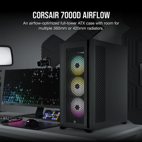 Corsair 7000D Airflow Full Tower Zwart - Image 2