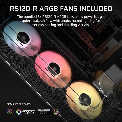 Corsair AIR 5400 RS-R ARGB Midi Tower Zwart - Image 9
