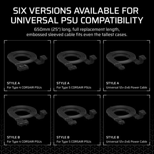 Corsair CP-8920349 interne stroomkabel 0,65 m - Image 3