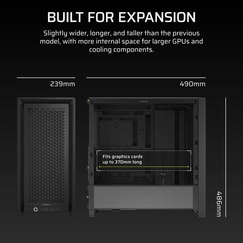 Corsair FRAME 4000D Midi Tower Zwart - Image 2