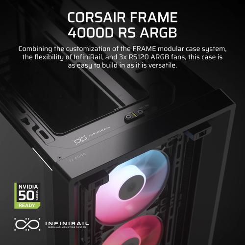 Corsair FRAME 4000D RS ARGB Midi Tower Zwart - Image 4