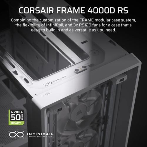 Corsair FRAME 4000D RS Midi Tower Wit - Image 4