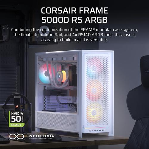 Corsair FRAME 5000D RS ARGB Midi Tower Wit - Image 4