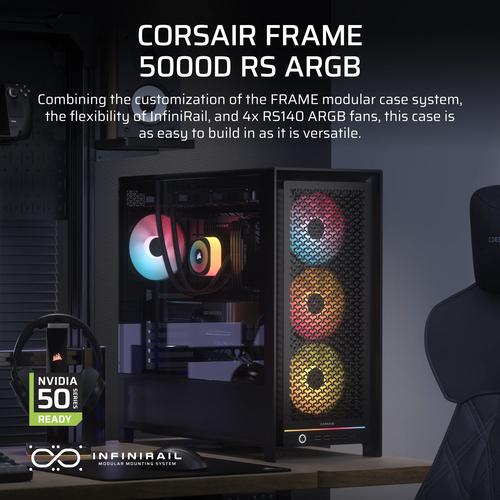 Corsair FRAME 5000D RS ARGB Midi Tower Zwart - Image 4