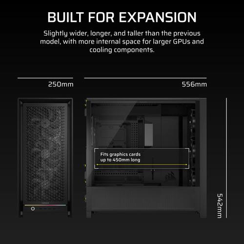 Corsair FRAME 5000D RS Midi Tower Zwart - Image 2