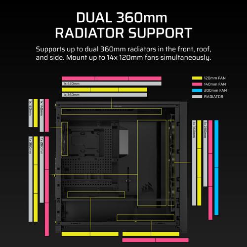 Corsair FRAME 5000D RS Midi Tower Zwart - Image 8