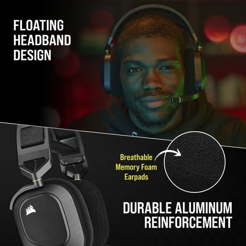 Corsair HS80 RGB Headset Draadloos Hoofdband Gamen Zwart - Image 8