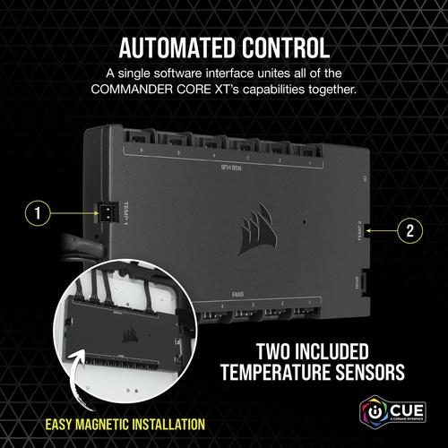 Corsair iCUE Commander Core XT snelheidsregelaar voor ventilator 6 kanalen Zwart - Image 2