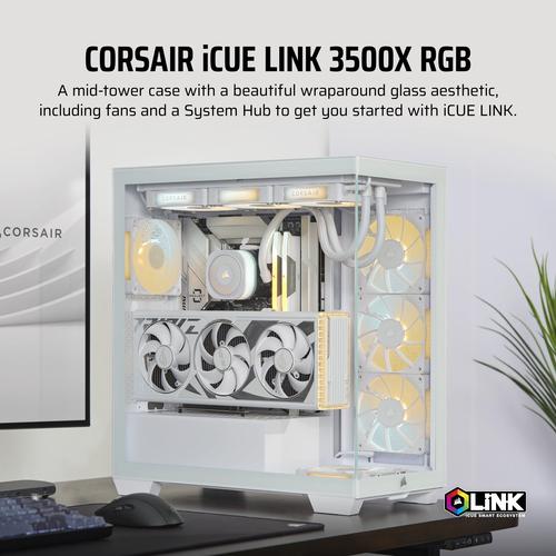 Corsair iCUE LINK 3500X RGB Midi Tower Wit - Image 10