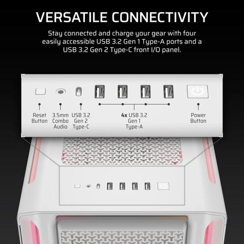 Corsair iCUE LINK 5000T LX RGB Midi Tower Wit - Image 2