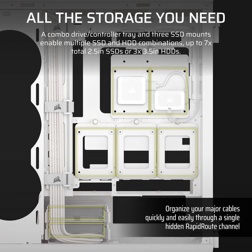 Corsair iCUE LINK 5000T LX RGB Midi Tower Wit - Image 9
