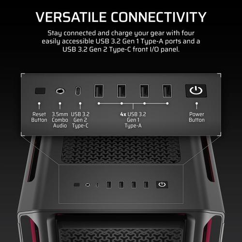 Corsair iCUE LINK 5000T LX RGB Midi Tower Zwart - Image 2