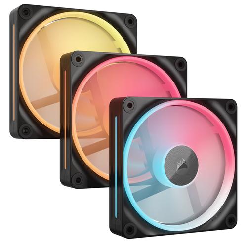 Corsair iCUE LINK LX120-R RGB Computer behuizing Ventilator 12 cm Zwart 3 stuk(s) - Image 1