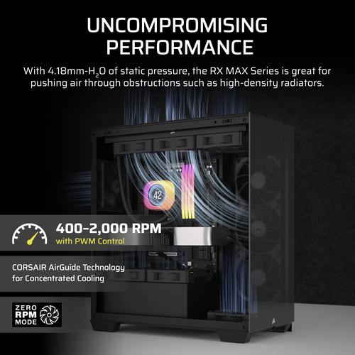 Corsair iCUE LINK RX120 MAX Computer behuizing Ventilator 12 cm Zwart 1 stuk(s) - Image 6