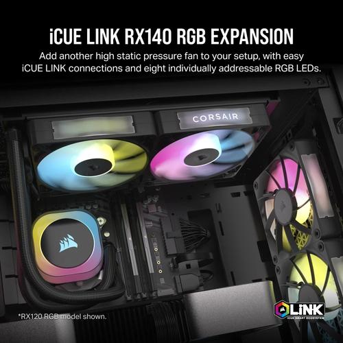 Corsair iCUE LINK RX140 RGB Computer behuizing Ventilator 14 cm Zwart 1 stuk(s) - Image 2