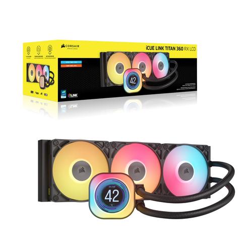 Corsair iCUE LINK TITAN 360 RX LCD Processor Luchtkoeler 12 cm Zwart 1 stuk(s) - Image 3