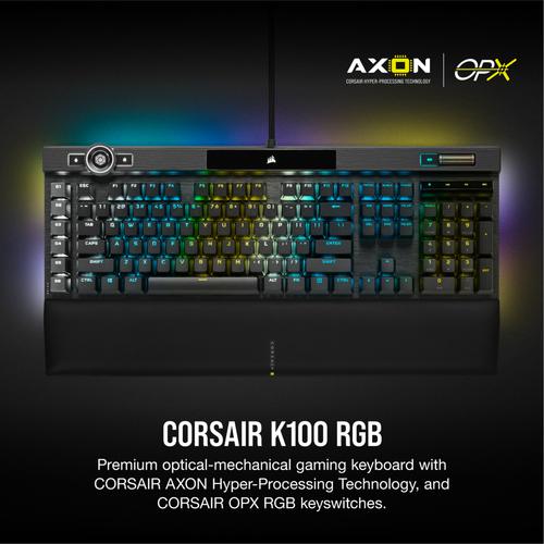 Corsair K100 RGB toetsenbord Gamen USB AZERTY Frans Zwart - Image 6