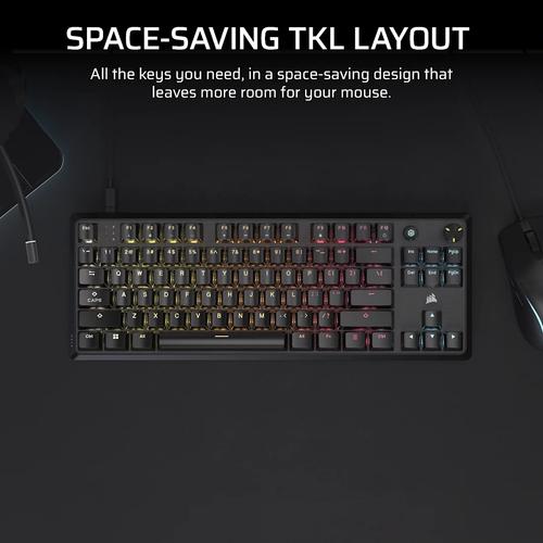 Corsair K70 CORE TKL toetsenbord Gamen USB Zwart - Image 4