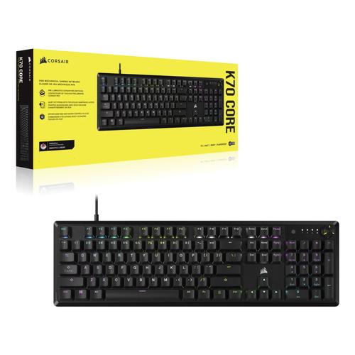 Corsair K70 CORE toetsenbord Gamen USB AZERTY Belgisch Zwart - Image 2