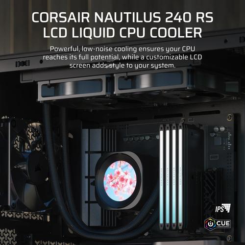 Corsair Nautilus 240 RS LCD Processor Alles-in-één vloeistofkoeler 12 cm Zwart 1 stuk(s) - Image 4