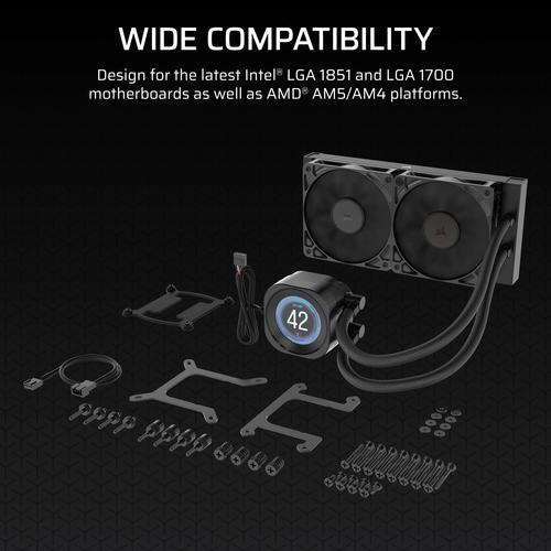 Corsair Nautilus 240 RS LCD Processor Alles-in-één vloeistofkoeler 12 cm Zwart 1 stuk(s) - Image 10