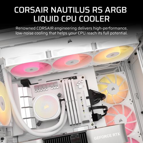 Corsair Nautilus 360 RS ARGB Liquid Processor Alles-in-één vloeistofkoeler Wit 1 stuk(s) - Image 10