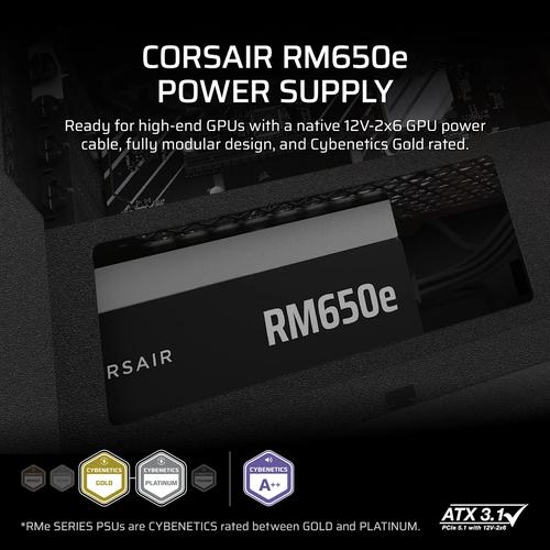 Corsair RMe Series RM650e power supply unit 650 W 24-pin ATX ATX Zwart - Image 3