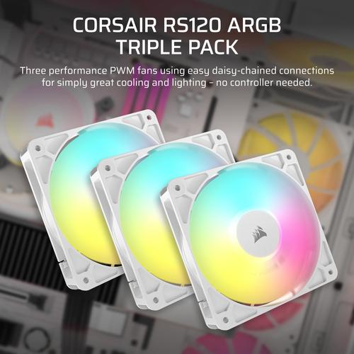 Corsair RS120 ARGB Computer behuizing Ventilator 12 cm Wit 3 stuk(s) - Image 7