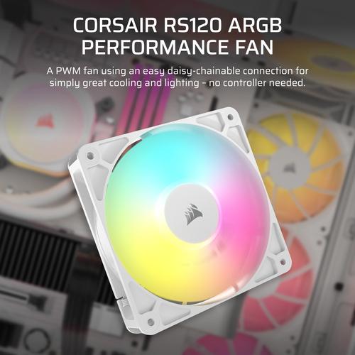 Corsair RS120 ARGB Computer behuizing Ventilator 12 cm Wit 1 stuk(s) - Image 2