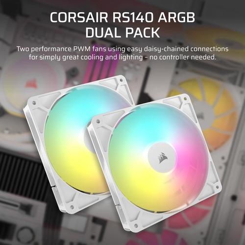 Corsair RS140 ARGB Computer behuizing Ventilator 14 cm Wit 2 stuk(s) - Image 5