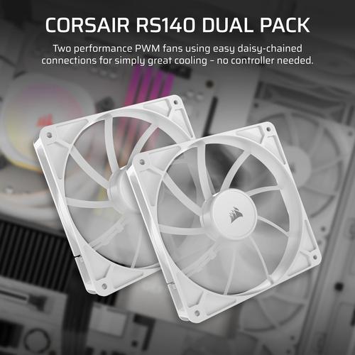 Corsair RS140 Computer behuizing Ventilator 14 cm Wit 2 stuk(s) - Image 5