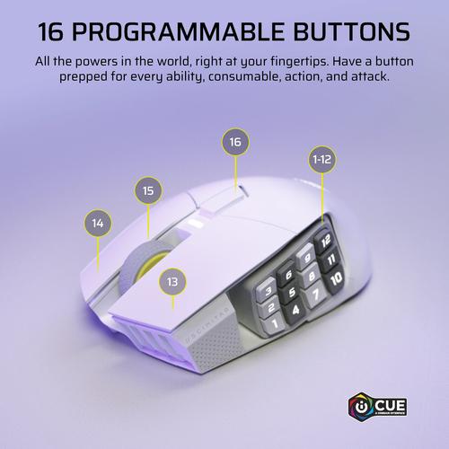 Corsair SCIMITAR ELITE WIRELESS SE muis Gamen Rechtshandig RF-draadloos + Bluetooth Optisch 33000 DPI - Image 4