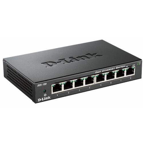 D-Link DES-108 Zwart - Image 1