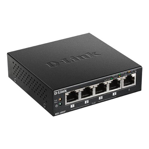 D-Link DGS-1005P/E netwerk-switch Unmanaged Gigabit Ethernet (10/100/1000) Power over Ethernet (PoE) Zwart - Image 2