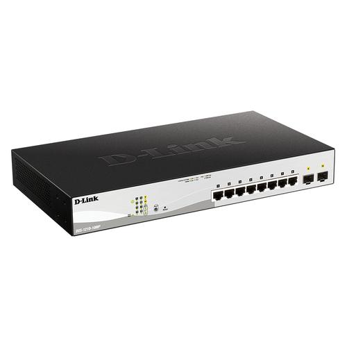 D-Link DGS-1210-10MP Managed L2 Gigabit Ethernet (10/100/1000) Power over Ethernet (PoE) Zwart, Grijs - Image 2