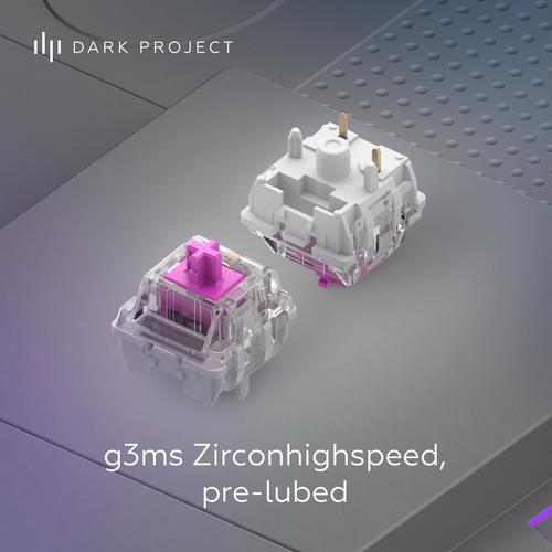 Dark Project DPKB_DAYLIGHT_87_ISO toetsenbord Gamen USB Deens, Engels, Fins, Duits, Italiaans, Scandinavisch, Noors, Spaans, Zweeds, Brits Engels, UK International Licht Grijs - Image 4