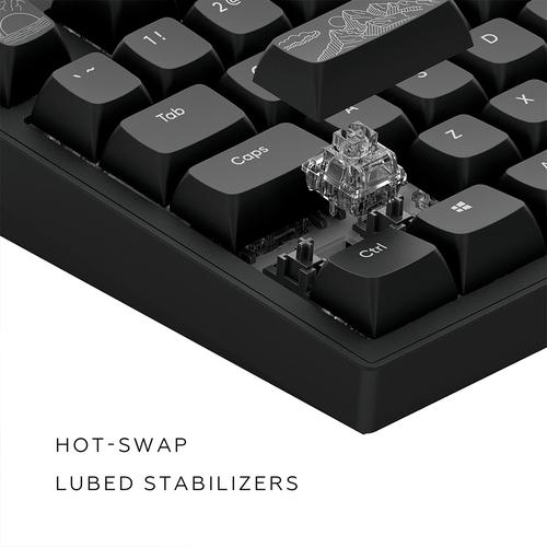 Dark Project DPKB_NOSTRA_81_ISO_BLACK toetsenbord Gamen USB QWERTZ Deens, Engels, Fins, Duits, Italiaans, Scandinavisch, Noors, Spaans, Zweeds, Brits Engels Zwart - Image 8