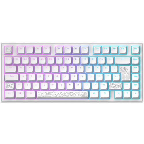 Dark Project DPKB_NOSTRA_81_ISO_WHITE toetsenbord Gamen USB QWERTZ Wit - Image 3