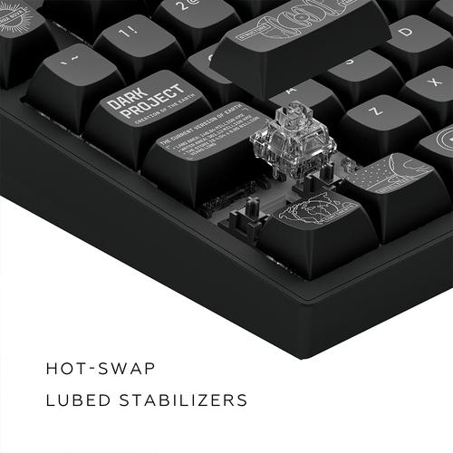 Dark Project DPKB_NOVA_81_ISO_BLACK toetsenbord Gamen USB + RF Wireless + Bluetooth QWERTZ Deens, Engels, Fins, Duits, Scandinavisch, Noors, Spaans, Zweeds, Brits Engels, UK International Zwart - Image 10