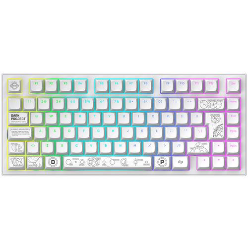Dark Project DPKB_NOVA_81_ISO_WHITE toetsenbord Gamen USB + RF Wireless + Bluetooth QWERTZ Deens, Engels, Fins, Duits, Scandinavisch, Noors, Spaans, Zweeds, Brits Engels, UK International Wit - Image 3