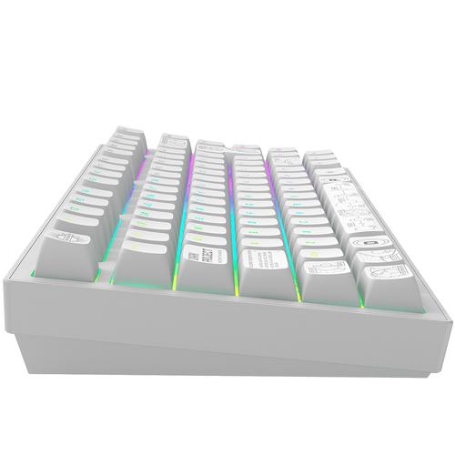 Dark Project DPKB_NOVA_81_ISO_WHITE toetsenbord Gamen USB + RF Wireless + Bluetooth QWERTZ Deens, Engels, Fins, Duits, Scandinavisch, Noors, Spaans, Zweeds, Brits Engels, UK International Wit - Image 5