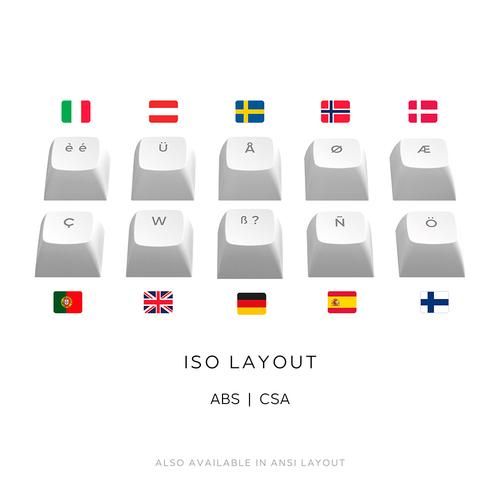 Dark Project DPKB_NOVA_81_ISO_WHITE toetsenbord Gamen USB + RF Wireless + Bluetooth QWERTZ Deens, Engels, Fins, Duits, Scandinavisch, Noors, Spaans, Zweeds, Brits Engels, UK International Wit - Image 8