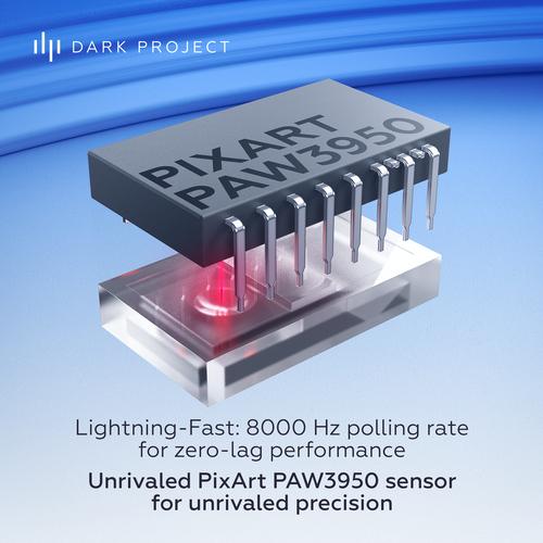 Dark Project DPP_NexusUltra_BW muis Gamen Ambidextrous RF Wireless + Bluetooth + USB Type-C Optisch 30000 DPI - Image 8