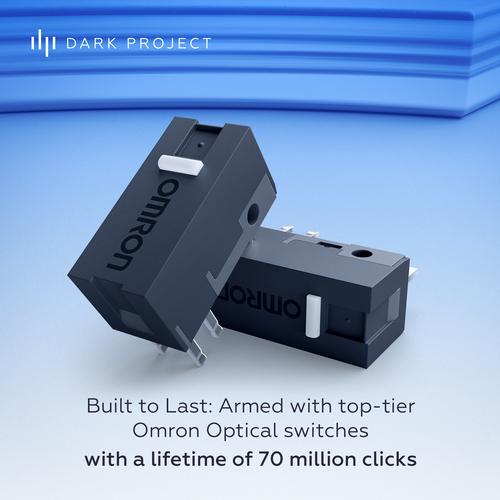 Dark Project DPP_NexusUltra_BW muis Gamen Ambidextrous RF Wireless + Bluetooth + USB Type-C Optisch 30000 DPI - Image 9