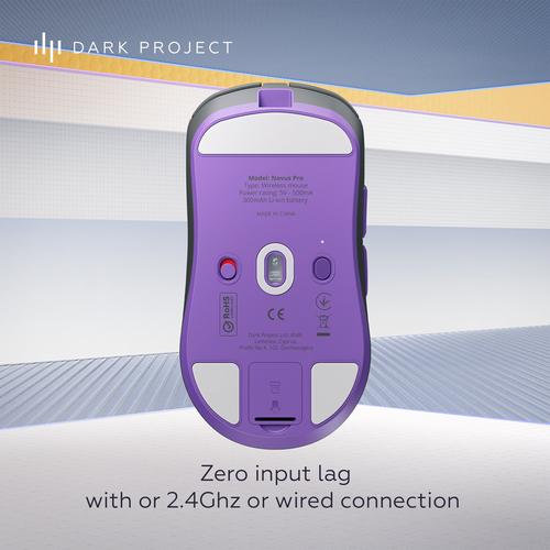 Dark Project DPP_NOVUS_PRO_BB muis Gamen Ambidextrous RF Wireless + USB Type-C Optisch 26000 DPI - Image 8