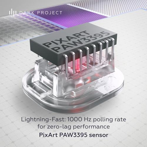 Dark Project Novus SE Wireless Gaming muis Gamen Ambidextrous RF Wireless + USB Type-C Optisch 26000 DPI - Image 3