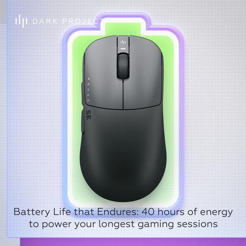 Dark Project Novus SE Wireless Gaming muis Gamen Ambidextrous RF Wireless + USB Type-C Optisch 26000 DPI - Image 4