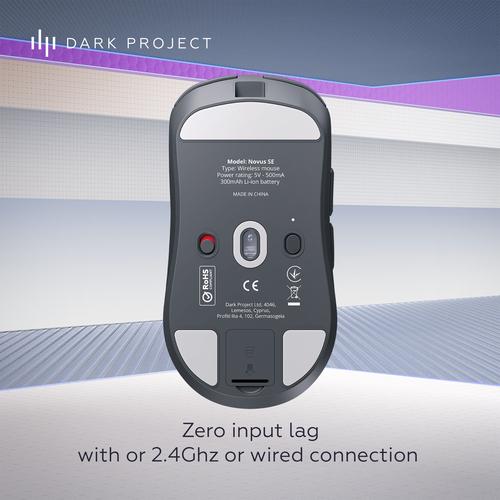 Dark Project Novus SE Wireless Gaming muis Gamen Ambidextrous RF Wireless + USB Type-C Optisch 26000 DPI - Image 5
